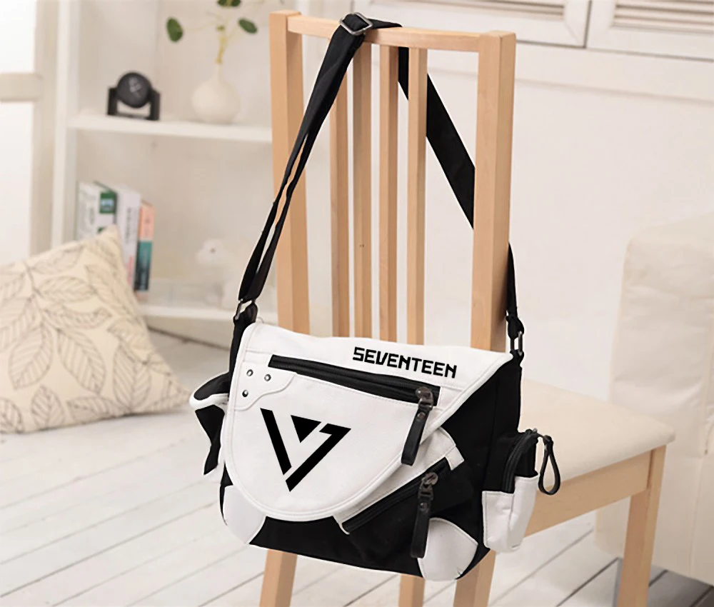 

WISHOT Seventeen 17 Shoulder Bag Messenger Bag for teenagers Men women's girl boy travel bag