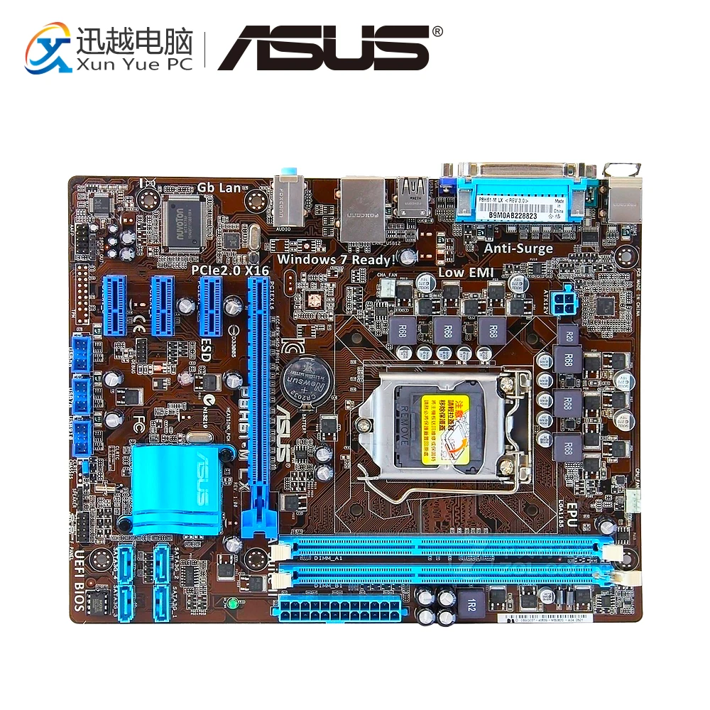 

Asus P8H61-M LX Desktop Motherboard H61 Socket LGA 1155 i3 i5 i7 DDR3 16G uATX On Sale