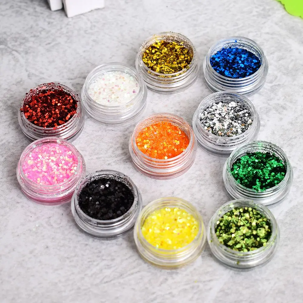 

1BOX Aluminum Nail Flakes Sequins Powder Magic Mirror Glitters Gold Silver Red Colors Irregular Pigment Nail Decoration 11 Color