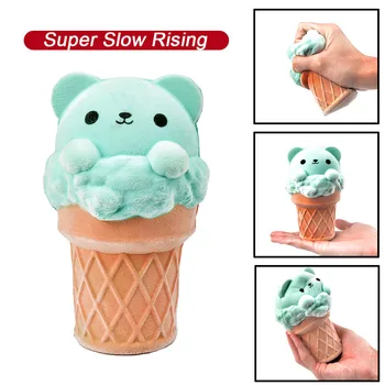 

Squishy Kawaii Mini Adorable Ice Cream Bear Super Slow Rising Kids Fun Stress Reliever Toy Children Adults Anti-stress Toys 6.17