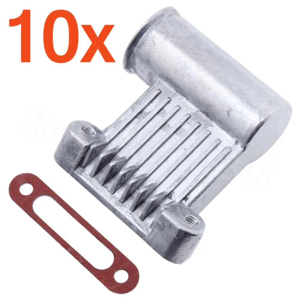 

10pcs/Lot HSP 02031 Exhaust Manifold with PAD For RC 1/10 4WD Car Nitro Power Buggy Monster Truck Spare Parts Fit Himoto Redcat