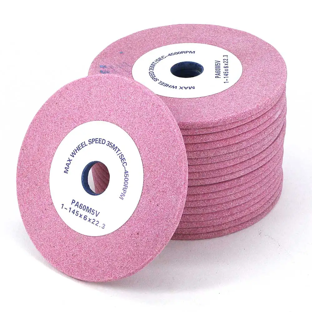 5 pieces quality PA grinding wheel for chain saw teeth sharpening abrasive stone Dia 145 105 thick 3.2 / 4.7 and 6.0 China stock