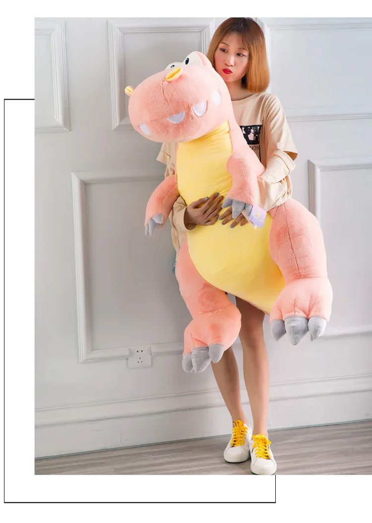 pink dinosaur plush