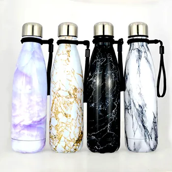 

500ml Creative Stainless Steel Thermos Water Bottle Sports Travel Vacuum Outdoor Men GYM Shaker bottles