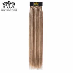VL Ombre одно пучки коричневого/светлые волосы ткать 100% Волосы remy расширения прямо натуральные волосы с бесплатной доставкой P6/613