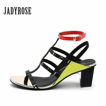 

Jady Rose 2019 Summer High Heel Sandals Women Female Dress Party Valentine Shoes Woman Gladiator Sandalias Open Toe Mujer Pumps