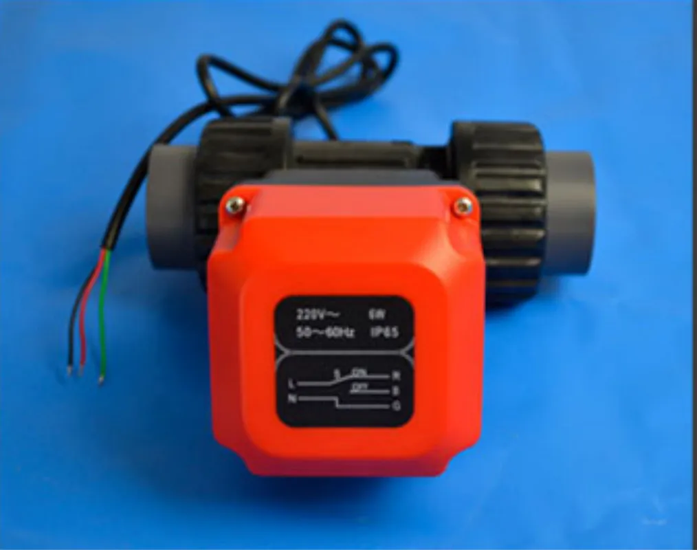 AC220V 2-ходовой клапан Керамика core Электрический шаровой кран Пластик интерфейс моторизованный шаровой клапан DN15 DN20 DN25