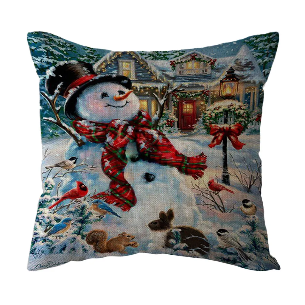 

Christmas Home Decoration Office Sofa Geometric Design Cushion Square Pillow Pil Sofa Car Cushion Sofa Pillowcase Kussenhoes