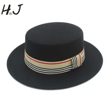 Женская, мужская, шерстяная шляпа на плоской подошве homberg Fedora, женская, джентльменская, свинина, пирог, церковная шляпа, Панама, топ, кепки, хорошая упаковка, размер 56-58 см