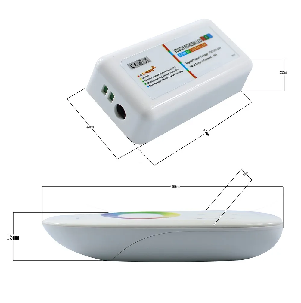 20 м 15 м 10 м 5050 RGB Светодиодные ленты лента света IP65 Водонепроницаемый DC12V 60 Светодиодный/м с 2,4 г RF удаленный rgb-контроллер, работающего на постоянном токе 12 В в Питание