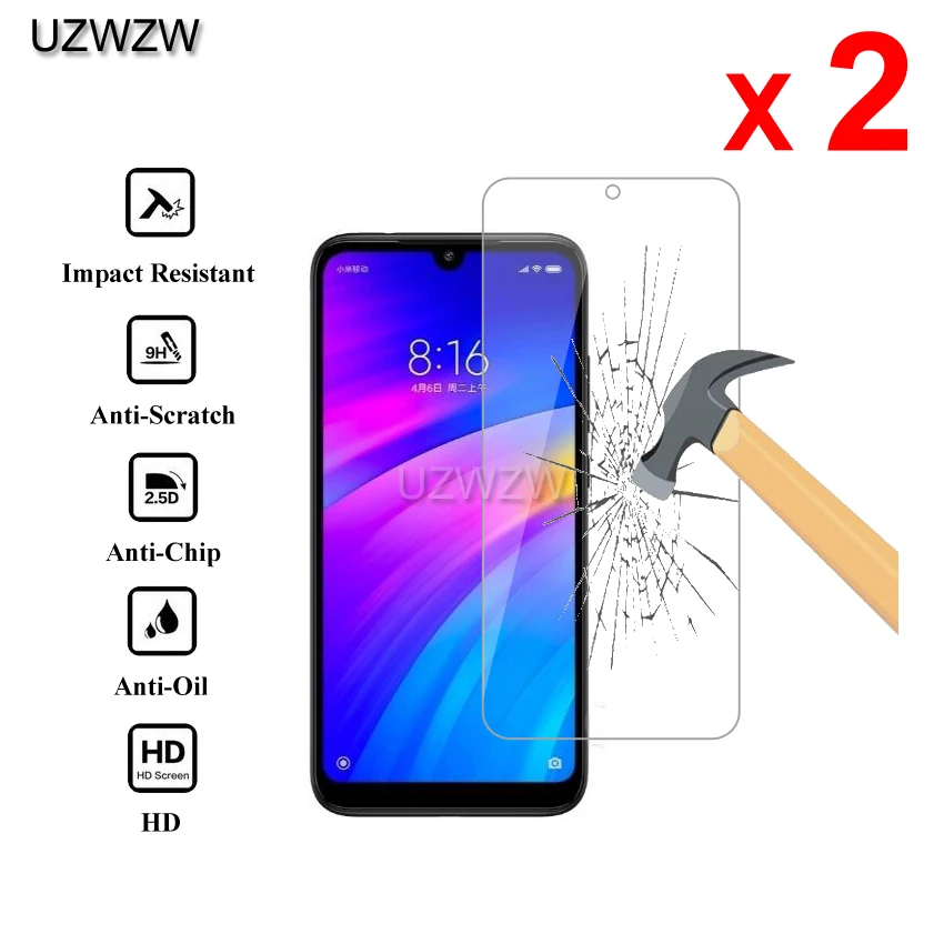 

2pcs For Xiaomi Redmi 7 Redmi7 Premium 2.5D 0.26mm Tempered Glass Screen Protector For Xiaomi Redmi 7 Protective Glass