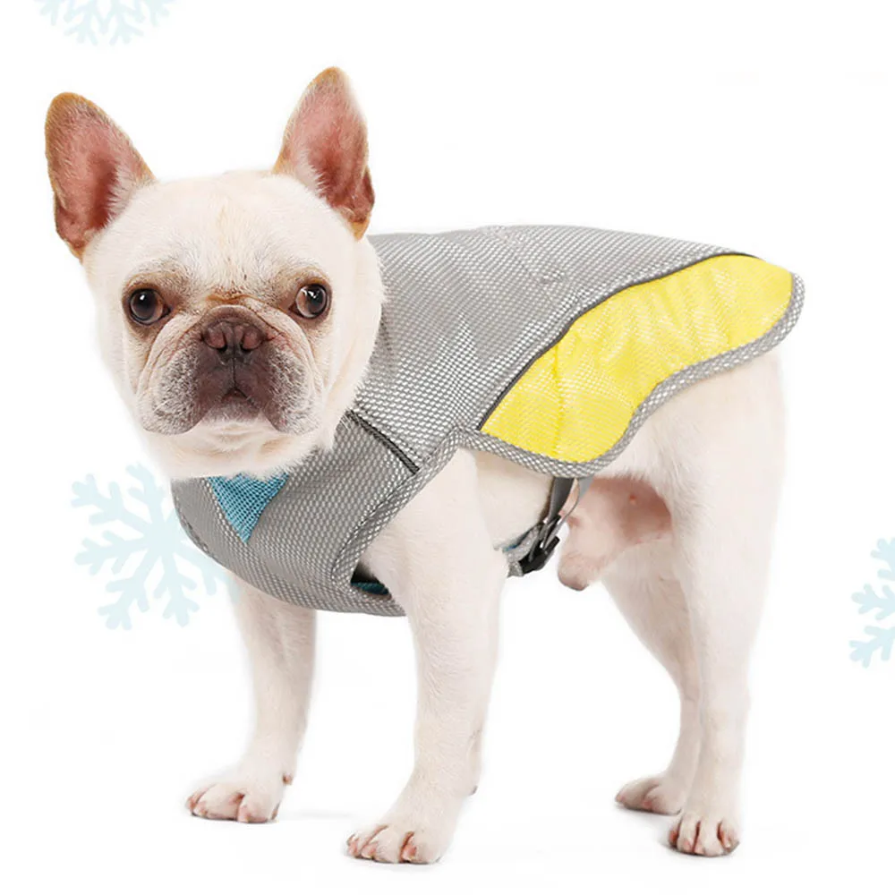 

Summer Dog Cooling Vest Dog Cooling Harness For Dogs Adjustable Mesh Reflective Vest Harnesses Quick Release hot