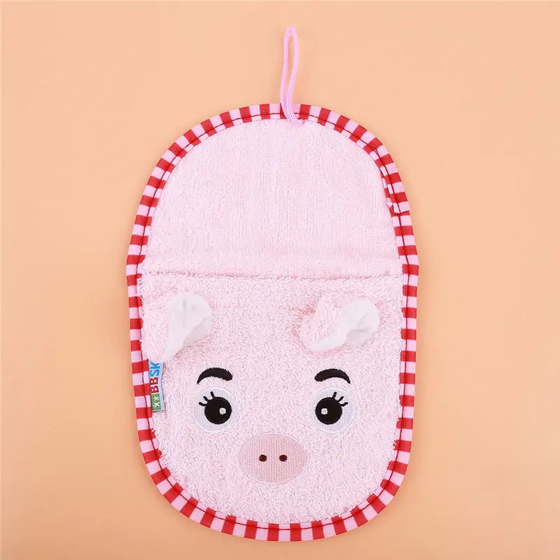 Детское банное полотенце для купания детское банное полотенце в форме животного детское махровое полотенце - Цвет: Pink Pig