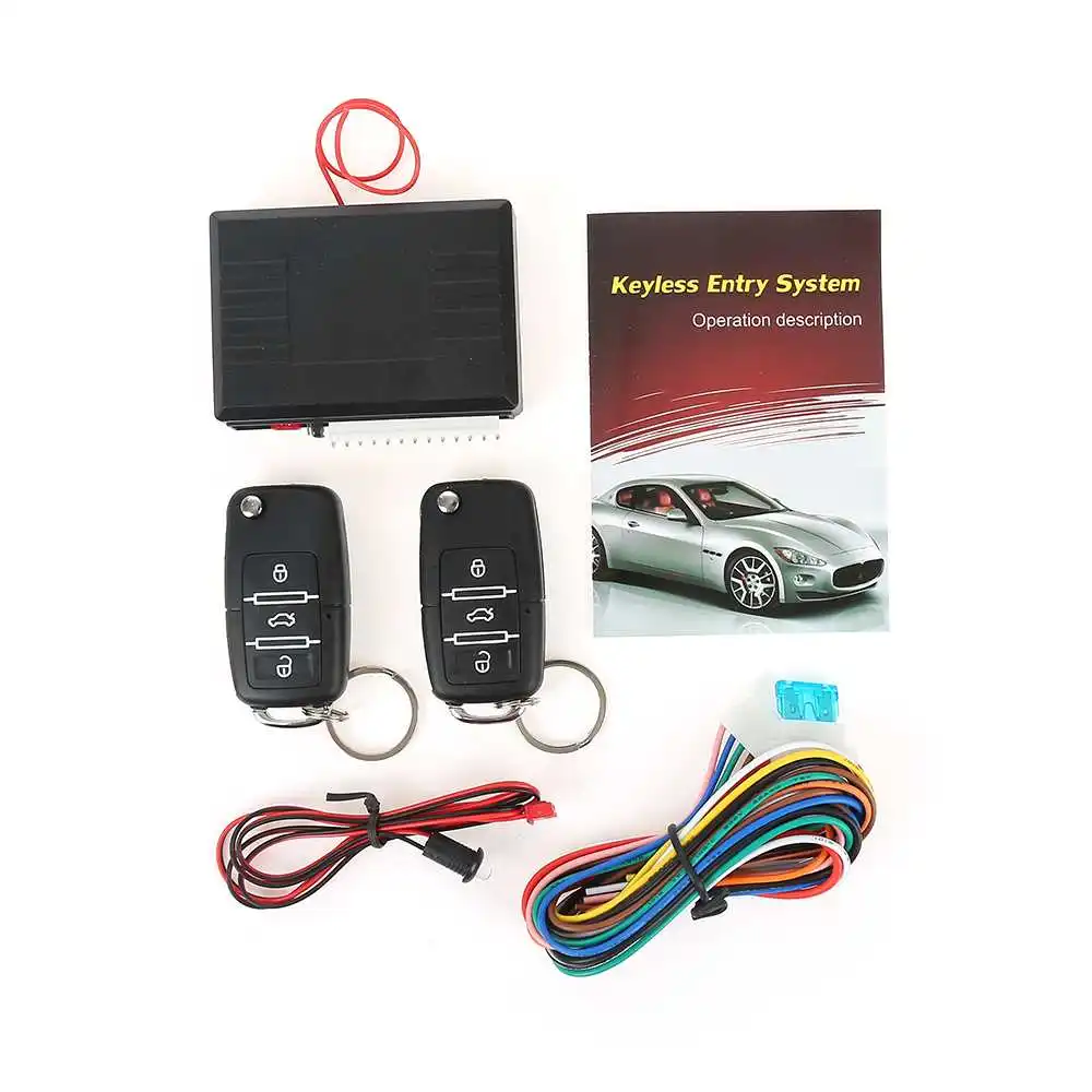 12v Universal Car Alarm System Remote Control Central Door Lock Locking