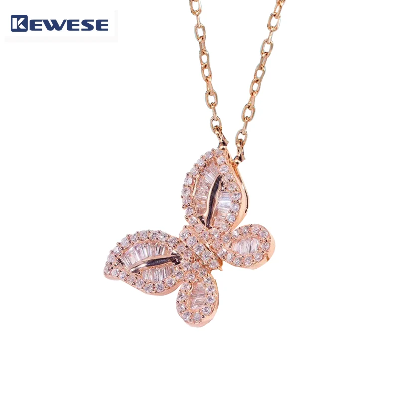 

Full of diamond butterfly necklace, elegant and subtle, beautiful and fascinating