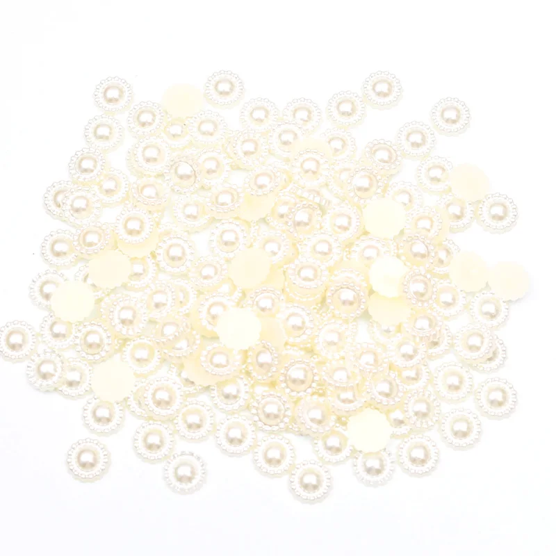 

LF 500Pcs Rice Pearl Round Decoration Craft Flatback Cabochon Embellishments For Scrapbooking Kawaii Cute Diy Accessories
