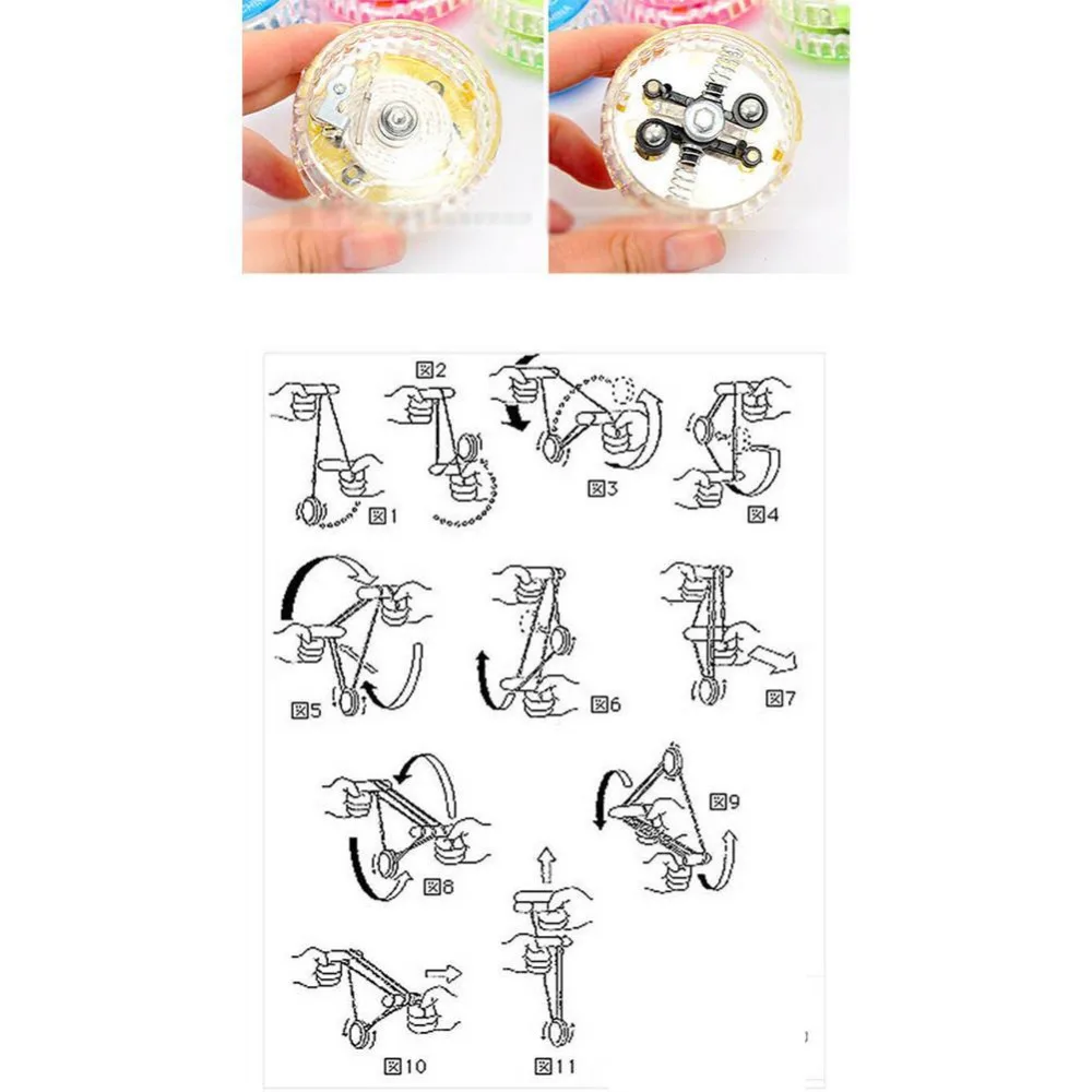 Hot Flashing LED Glow Light Up YOYO Party Colorful Yo Yo Toys For Kids Boy Toys 5