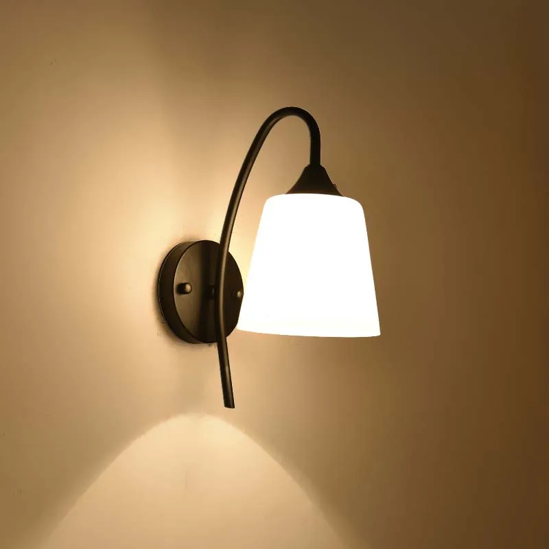 

BOKT American Style Bedside Wall Sconces Modern Wall Lamp Single-Head Living Room Lights Dining Room Hallway Bedroom Wall Light