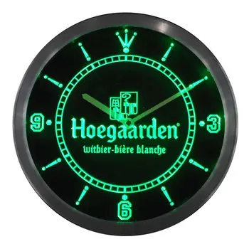 

nc0122 Hoegaarden Belgium Beer Bar Neon Sign LED Wall Clock