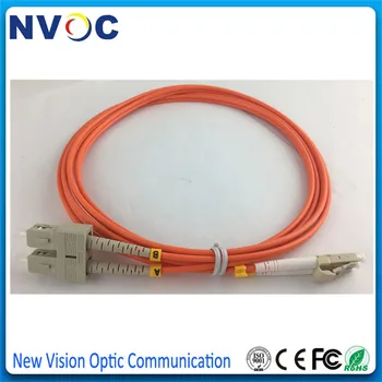 

100Pcs/Lot,MM(OM1 or OM2),DX,3.0mm,3M,PVC Jacket,LC-SC UPC Fiber Optic Jumper,SC/UPC-LC/UPC Duplex Fiber Optic Patch Cord Cable