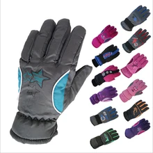 5-10Y Kids Winter Warm Gloves Children Boys Girls Ski Cycling Climbing Outdoor Gloves Waterproof TQ055