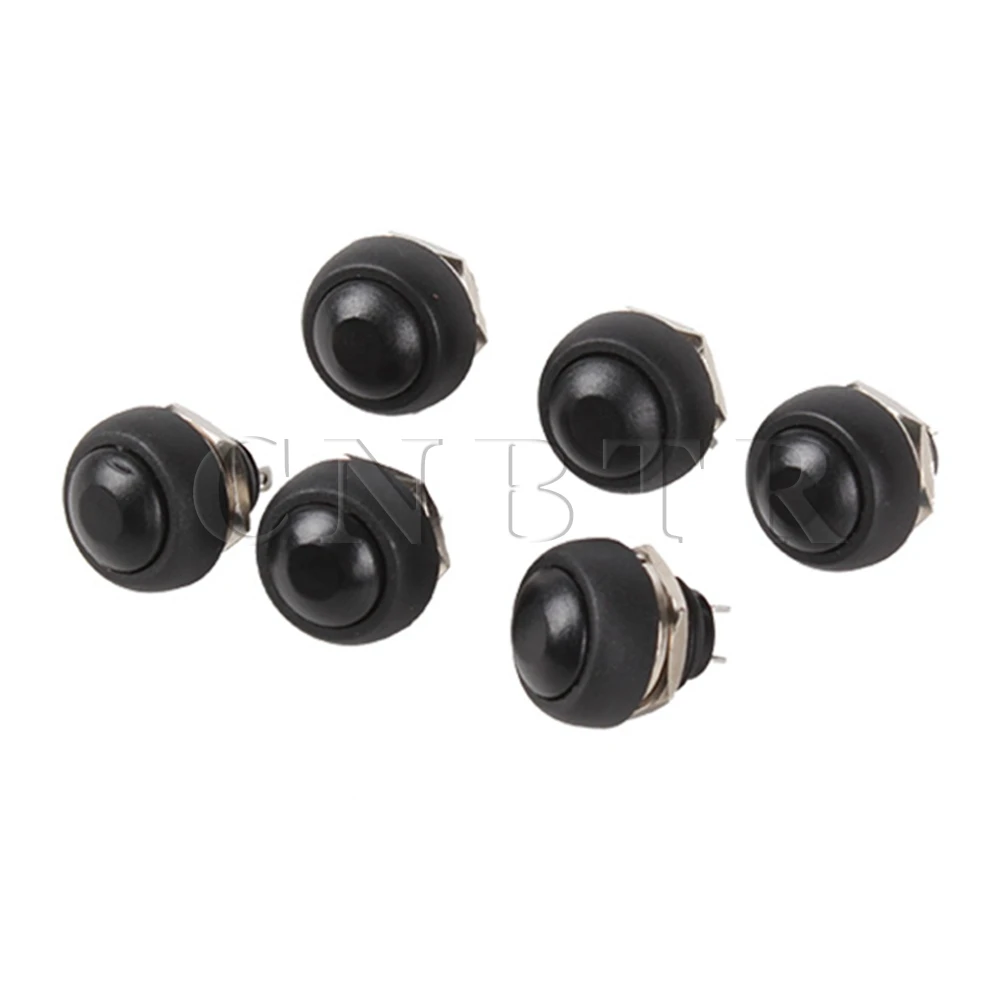 

CNBTR 6x Waterproof Momentary N/O Reset Power Push Button Switch Mounting Hole 0.47
