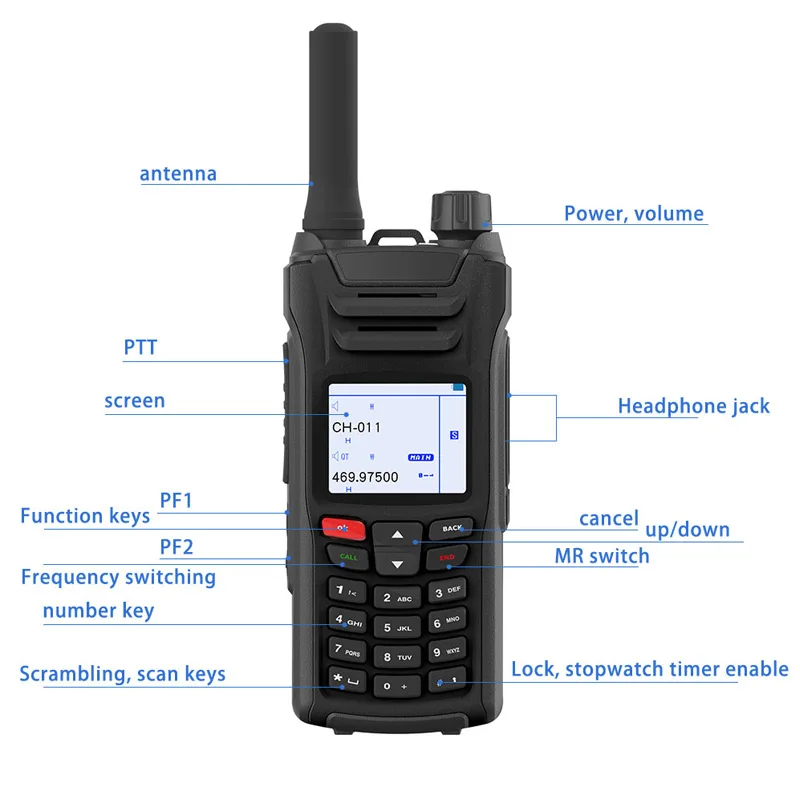 Портативная рация Tetra band UV6F автомобильная радиостанция телефон домофон для охоты