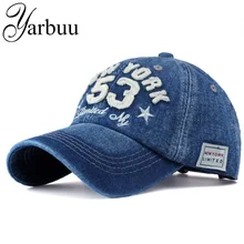 [YARBUU] 2016 Новый хлопок письмо Бренд бейсболка мужчины и женщины snapback сделать Старый мотоцикл шляпа 8 цветов хип-хоп джинсы шапки