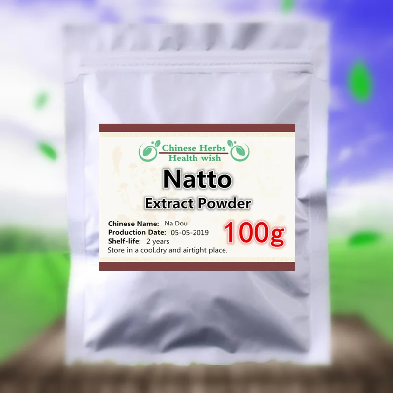 50-1000 г, органический экстракт Natto порошок, порошок nattokinase, Na Dou, высокое качество и высокое качество питания добавка