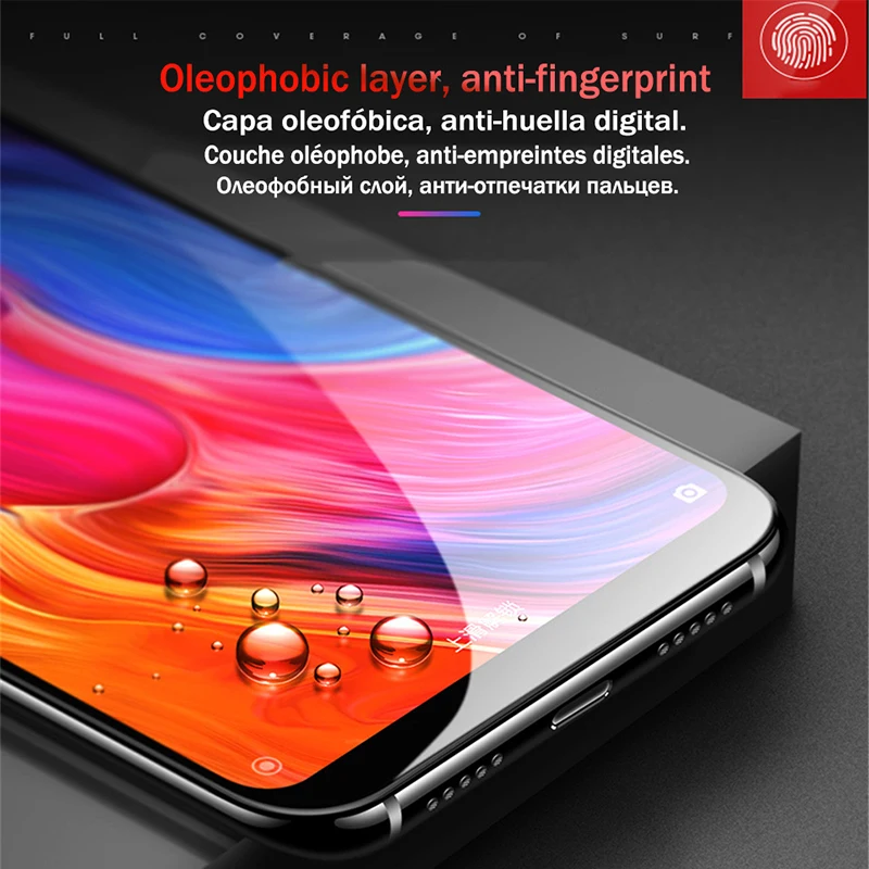 Tempered Glass For Xiaomi mi 9 mi 8 lite Redmi 7 Pro Note 7 5 6 Pro Screen Protector For Redmi Note 4X 6A 5A 9D Full Cover film
