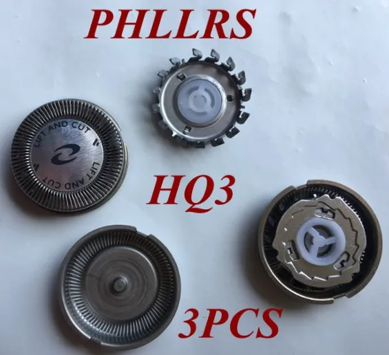 3Pcs HQ3 razor blade replacement Head for PHILIPS Shaver hq4 hq54 HS755