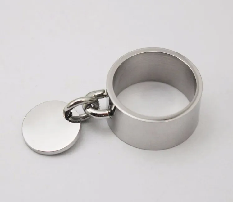 316L нержавеющая сталь, Женские Ювелирные изделия, 10 мм, широкое коктейльное кольцо с гравировкой, Полированное серебряное кольцо, круглые очаровательные кольца, размер 6, 7, 8, 9, 10, 11