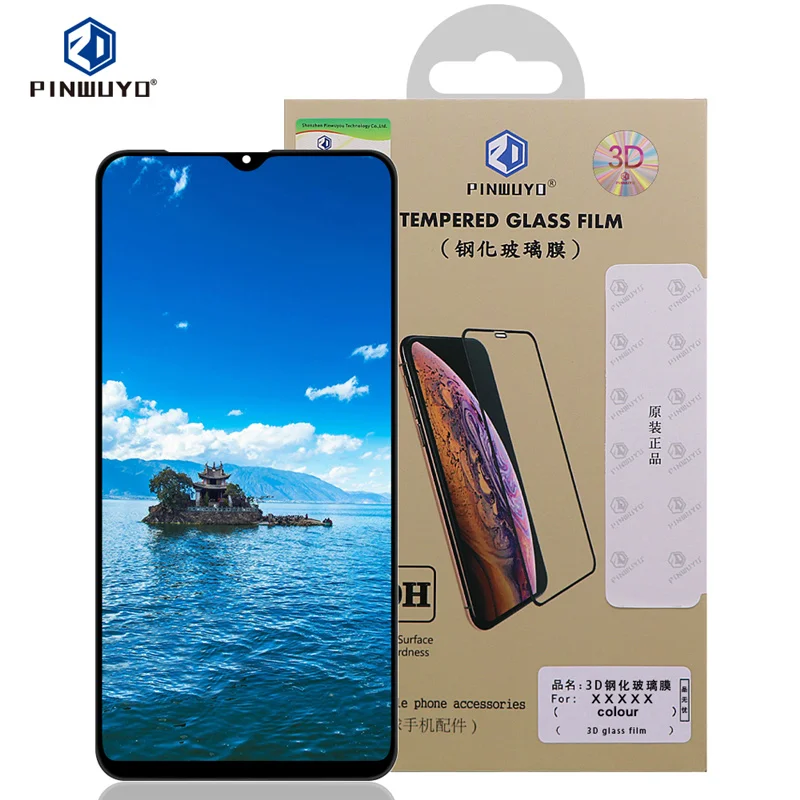 Закаленное стекло для Samsung Galaxy A10 A20 A30 A40 A50 A60 A80 A90 3D изогнутая полноразмерная