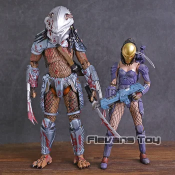 

Dark Horse Comics Alien vs. Predator Machiko Noguchi Hornhead Predator PVC Action Figure Collectible Model Toy 2pcs/set