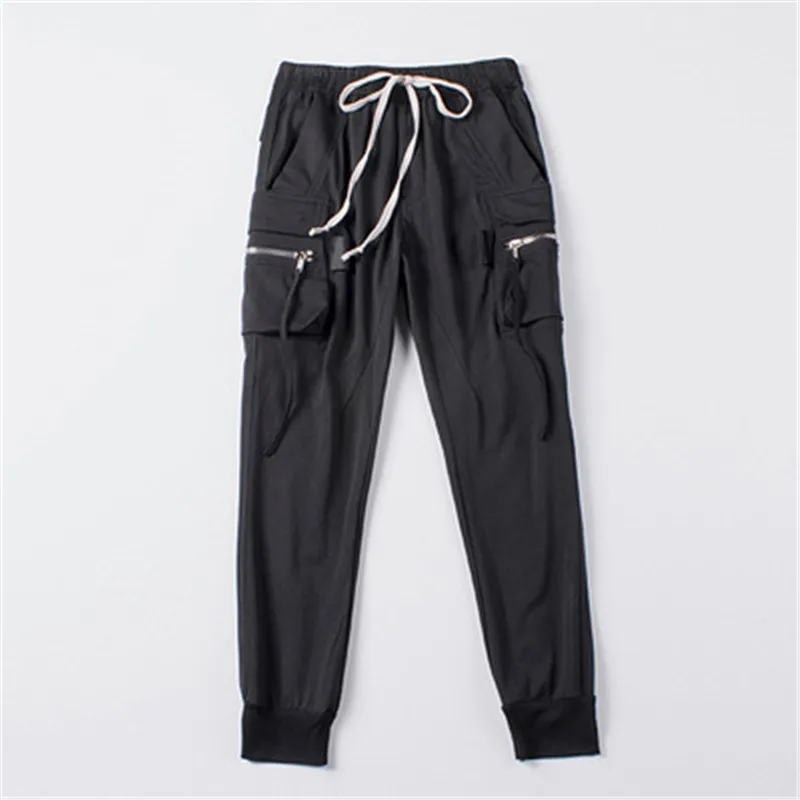 

2019ss Men Cotton Pants Owen Gothic Women Casual Summer Spring Black Harem Pants Trousers Men Joggers