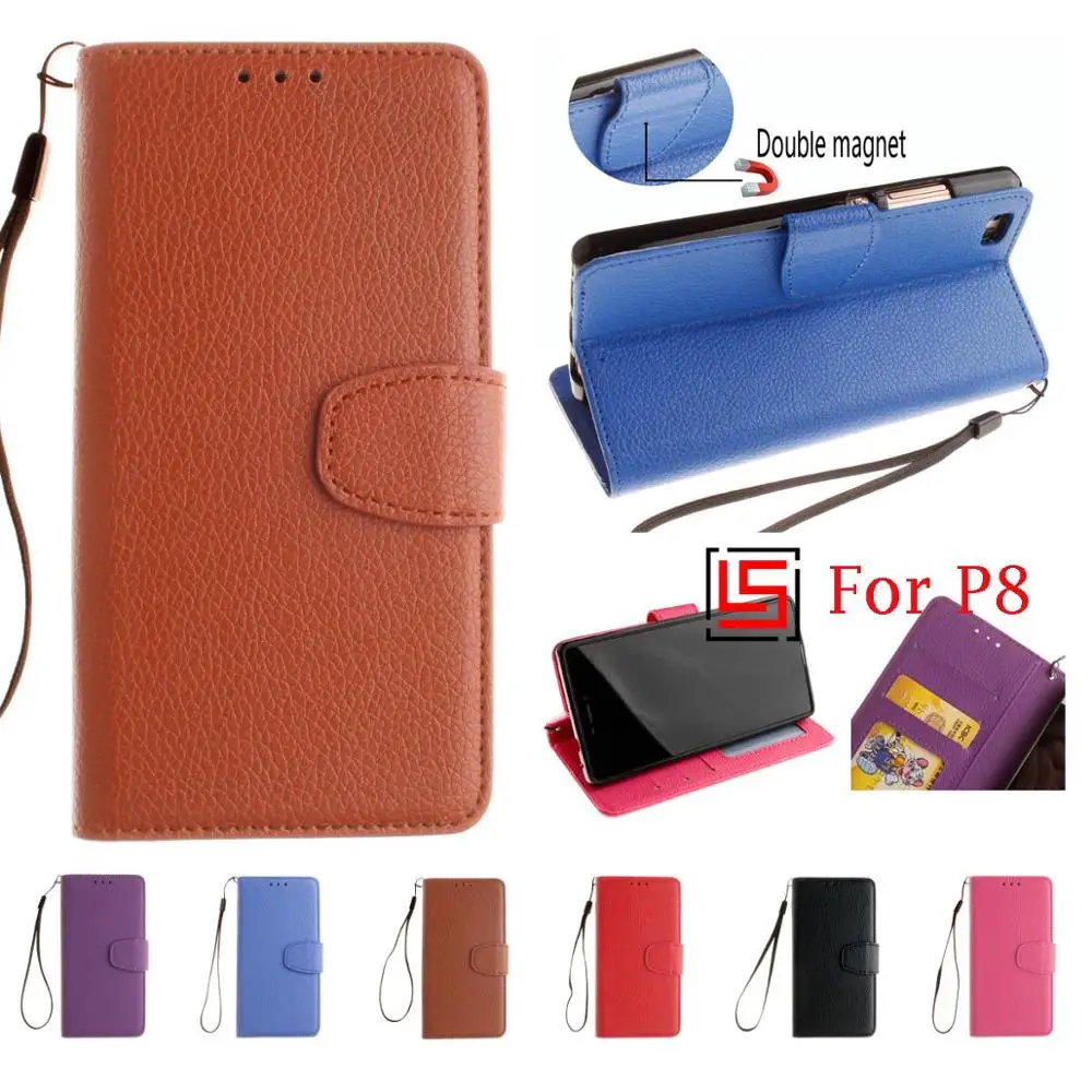 New Cheap Retro PU Leather Flip Wallet Phone Cell Mobile Case fundas Cover Cove Bag For Huawei Huaewi Huwawei Huawe P8 P 8 | Мобильные