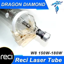 Reci W8 150W CO2 Laser Tube for CO2 Laser Engraving Cutting Machine Upgrade S8 Z8 Length 1850 Dia. 90mm Wooden Case Box Packing