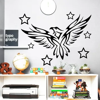 

Wall Decals Eagle Bird Predator Tattoo Star Nursery Room Vinyl Sticker