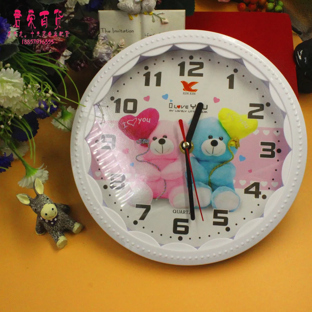 Shop of goods ft136 lace round clock cartoon wholesale 9.9 daily | Дом и сад