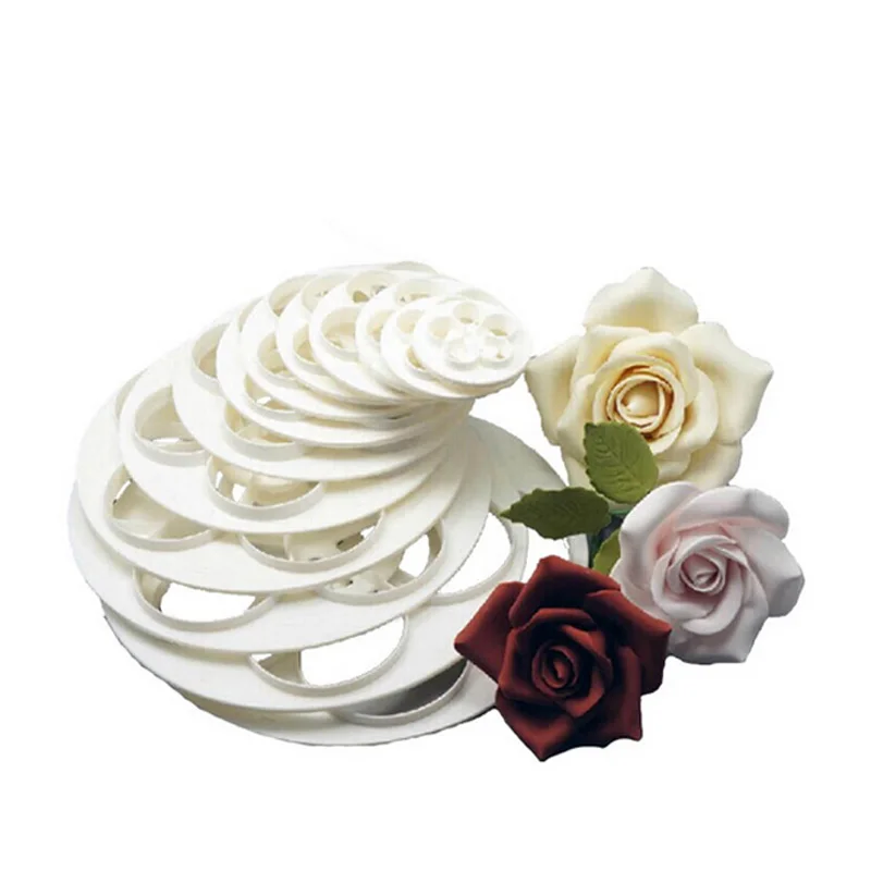 New Arrival DIY Decorating Mold 6Pcs/set Rose Flower Cookie Fondant Cake Cutter Creative Design Paste Sugarcraft Hot Sale | Дом и сад
