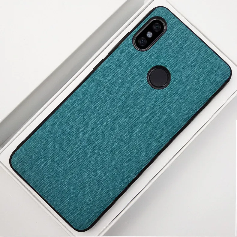 xiaomi redmi S2 Edition Case Fabric Hard PC Luxury Retro Cloth Leather Soft TPU Edge For |
