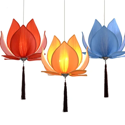 Moderne E27 led lampe Lotus Form Kronleuchter Anhänger Decke Lampe Schatten Hängen Licht Lampenschirm DIY Hause Wohnzimmer Schlafzimmer Decor-in Pendelleuchten aus Licht & Beleuchtung bei