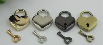 

6 pcs/ lot handbags luggage hardware lock/ heart shape lock/padlock
