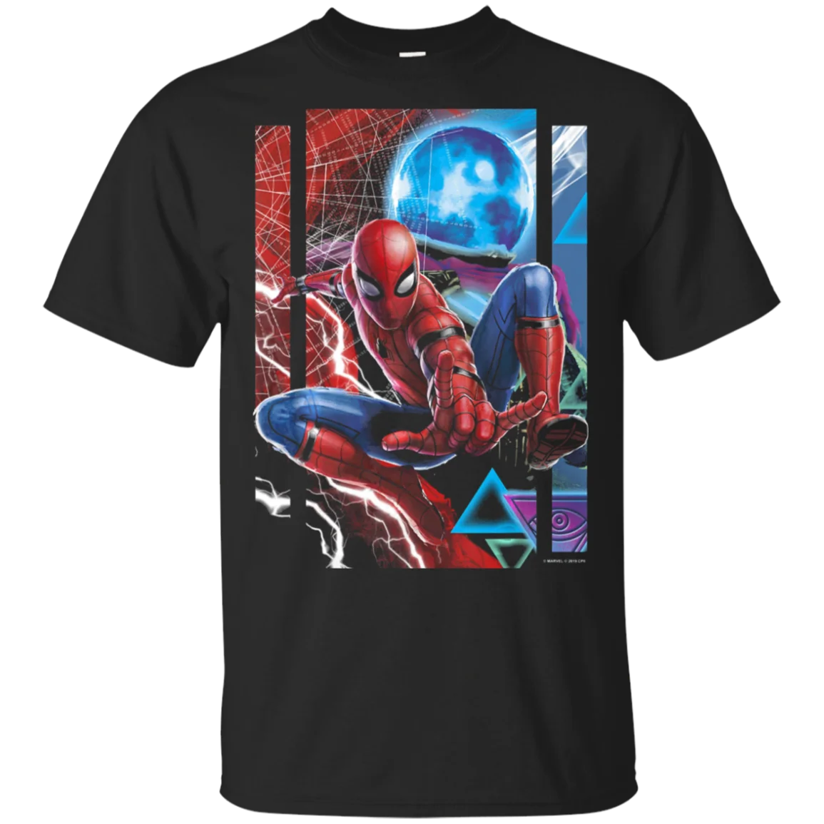 

Spider-Man Far From Home Mysterio And Spidey Portrait T-Shirt .