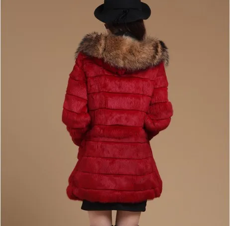 Luxe Picture Lapin as Capuche Naturel Raton De Fourrure Picture As Outeerwear Femmes Dame Manteau Manteaux D'hiver Vf0481 Genuien Chaud 2017 Laveur À C75f1qRR