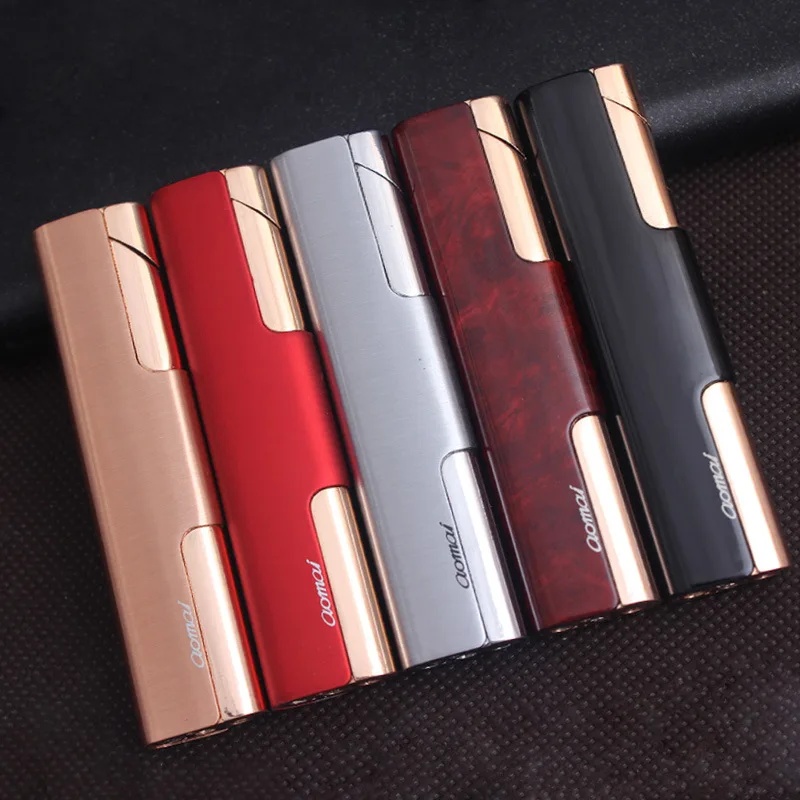 

Small Strips Slender Torch Turbine Lighter Butane Cigar Lighter Gas Cigarette 1300 C Windproof Lighter no gas