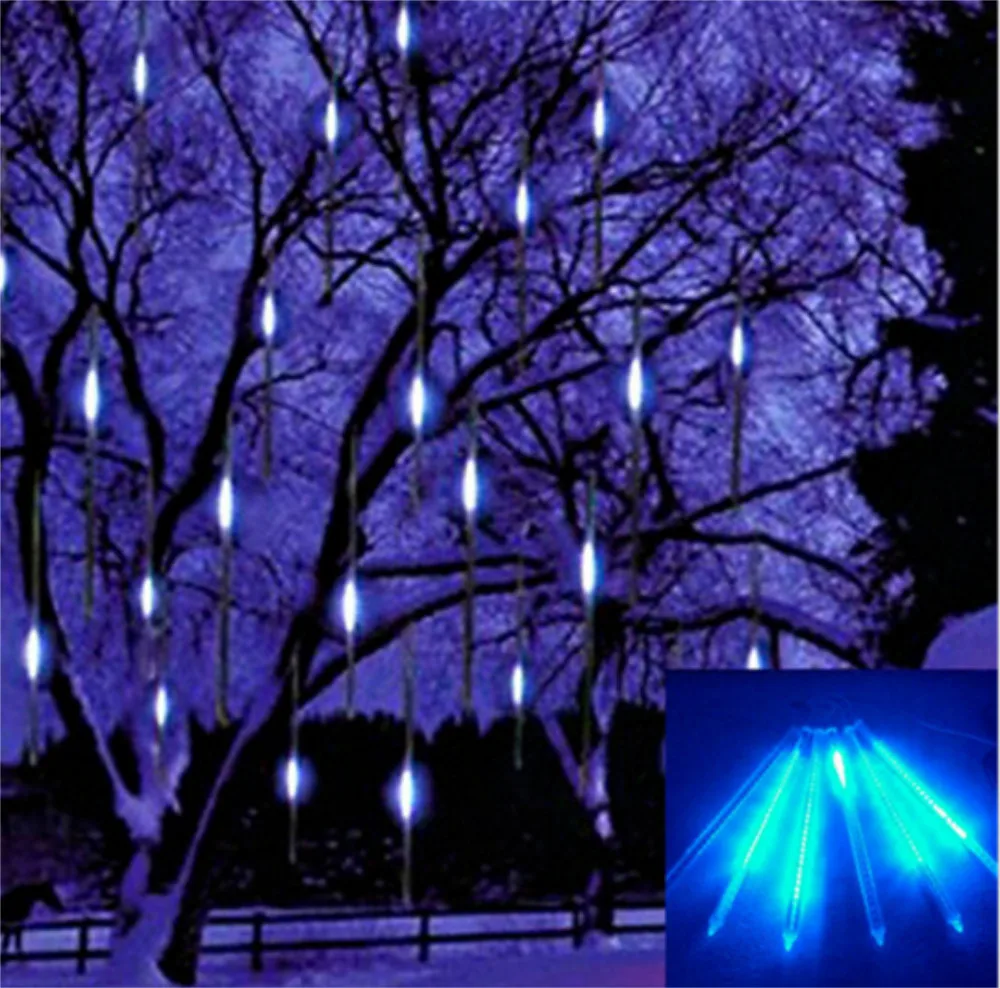 Waterproof LED christmas lights 8pcs/set Snowfall Tube 50cm Meteor Rain Led Tube Light AC110-240V for holiday light Waterproof LED christmas lights 8pcs/set Snowfall Tube 50cm Meteor Rain Led Tube Light AC110-240V for holiday light