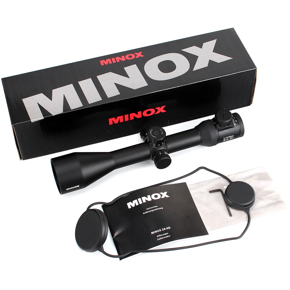 MINOX ZA 5i HD 3-15x50 SF тактический оптический прицел из красного стекла с гравировкой, боковой прицел параллакса для охоты и стрельбы