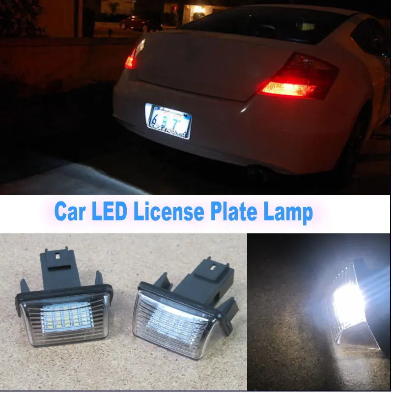 For Peugeot 306 / 307 / 308 / 5008 / Car LED License Plate Lights