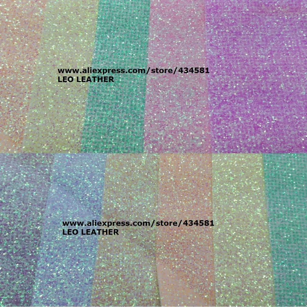 Buy Glitter Fabric Leather Colors high quality PU